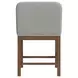 Thorin Light Gray Upholstered Counter Height Chair Set of 2