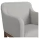 Thorin Light Gray Upholstered Dining Chair Set of 2