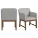 Thorin Light Gray Upholstered Dining Chair Set of 2