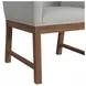Thorin Light Gray Upholstered Dining Chair Set of 2