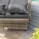 Bahia Tobago Brown and Dark Gray Outdoor Reclining Chaise Lounge