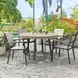 Lyon Natural and Brown Outdoor Game Table