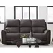 Eldridge Steamboat Brown Leather 86" Zero Gravity Power Reclining Sofa with USB Charging