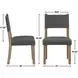 Aubrey Brown Strap Back Side Chair Set of 2