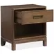 Ridgefield Russet 1 Drawer Open Nightstand with USB Charging