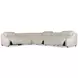 Gio Cream 6 Piece Power Reclining Sectional