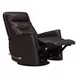 Novara Milan Brown Leather Swivel Glider Recliner