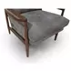 Arturo Brown Leather Upholstered Accent Chair
