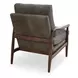 Arturo Brown Leather Upholstered Accent Chair