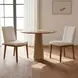Demi Cream Performance Fabric Upholstered Dining Chair Set of 2