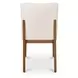 Demi Cream Performance Fabric Upholstered Dining Chair Set of 2