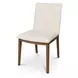 Demi Cream Performance Fabric Upholstered Dining Chair Set of 2