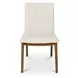 Demi Cream Performance Fabric Upholstered Dining Chair Set of 2