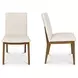 Demi Cream Performance Fabric Upholstered Dining Chair Set of 2