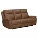 Veracruz Vintage Tan Leather Zero Gravity Dual Power Reclining Living Room Set with USB Charging
