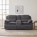 Goodland Dark Gray Double 85" Reclining Loveseat with Center Console