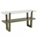 Perth White Rectangular Marble Top Sofa Table
