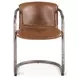 Chiavari Chestnut Leather Dining Chair