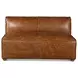 Chiavari Cocoa Brown Leather 112" Modular Sectional
