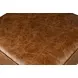 Chiavari Brown Leather Upholstered Square Ottoman