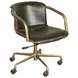 Chiavari Emerald Green Leather Upholstered Swivel Office Chair