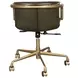 Chiavari Emerald Green Leather Upholstered Swivel Office Chair