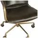 Chiavari Emerald Green Leather Upholstered Swivel Office Chair