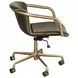 Chiavari Emerald Green Leather Upholstered Swivel Office Chair