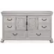 Bronwyn Alabaster 8 Drawer Dresser with Arched Mirror