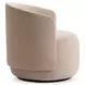 Crosby Beige Upholstered Swivel Chair