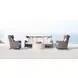 Kai White Outdoor Round Cocktail Table