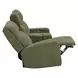 Traxton Jasper Moss 79" Zero Gravity Triple Power Reclining Loveseat with Tilt Console and USB Charging