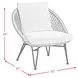Lilly Natural and Beige Outdoor 4 Piece Conversation Set