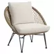 Lilly Natural and Beige Outdoor 4 Piece Conversation Set