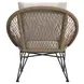 Lilly Natural and Beige Outdoor 4 Piece Conversation Set