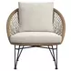 Lilly Natural and Beige Outdoor 4 Piece Conversation Set
