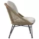 Lilly Natural and Beige Outdoor 4 Piece Conversation Set