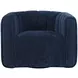 Grande Blue Upholstered Swivel Accent Chair