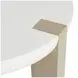 Axiom Linear Grey And White Plaster Round Chairside Table