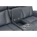 Maveric Bette Lapis 79" Zero Gravity Triple Power Reclining Loveseat with Console and USB Charging