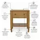 Maplewood Warm Maple 1 Drawer Nightstand with USB Charging