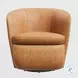 Sienna Vintage Caramel Leather Swivel Club Chair