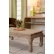 Marshall Matte Burl Wood Waterfall Edge 2 Tier Sofa Table