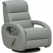 Gunter Robyn Mint Green Leather Swivel Glider Recliner