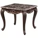 Constantine Cherry Rectangular Marble Top Occasional Table Set