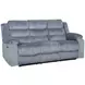 Willow Gray 86" Sofa with Dual Recliner