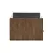 Garland Toffee Rectangular Glass Top Ocassional Table with Casters