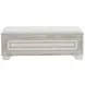 Camila Semi Transparent Creamy White Bed Bench 