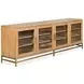 Lindon Belgian Wheat and Burnished Brass 84" TV Stand