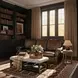 Montgomery Rich Brown Sedona Chateau Leather 83" Sofa